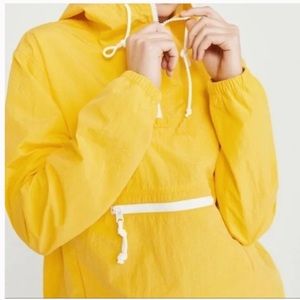 Abercrombie & Fitch yellow windbreaker